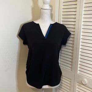 APT. 9 Black V-Neck Blouse.  Size Small